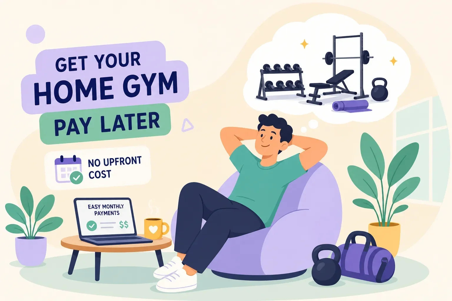 How to pay for home gym equipment without the upfront cost