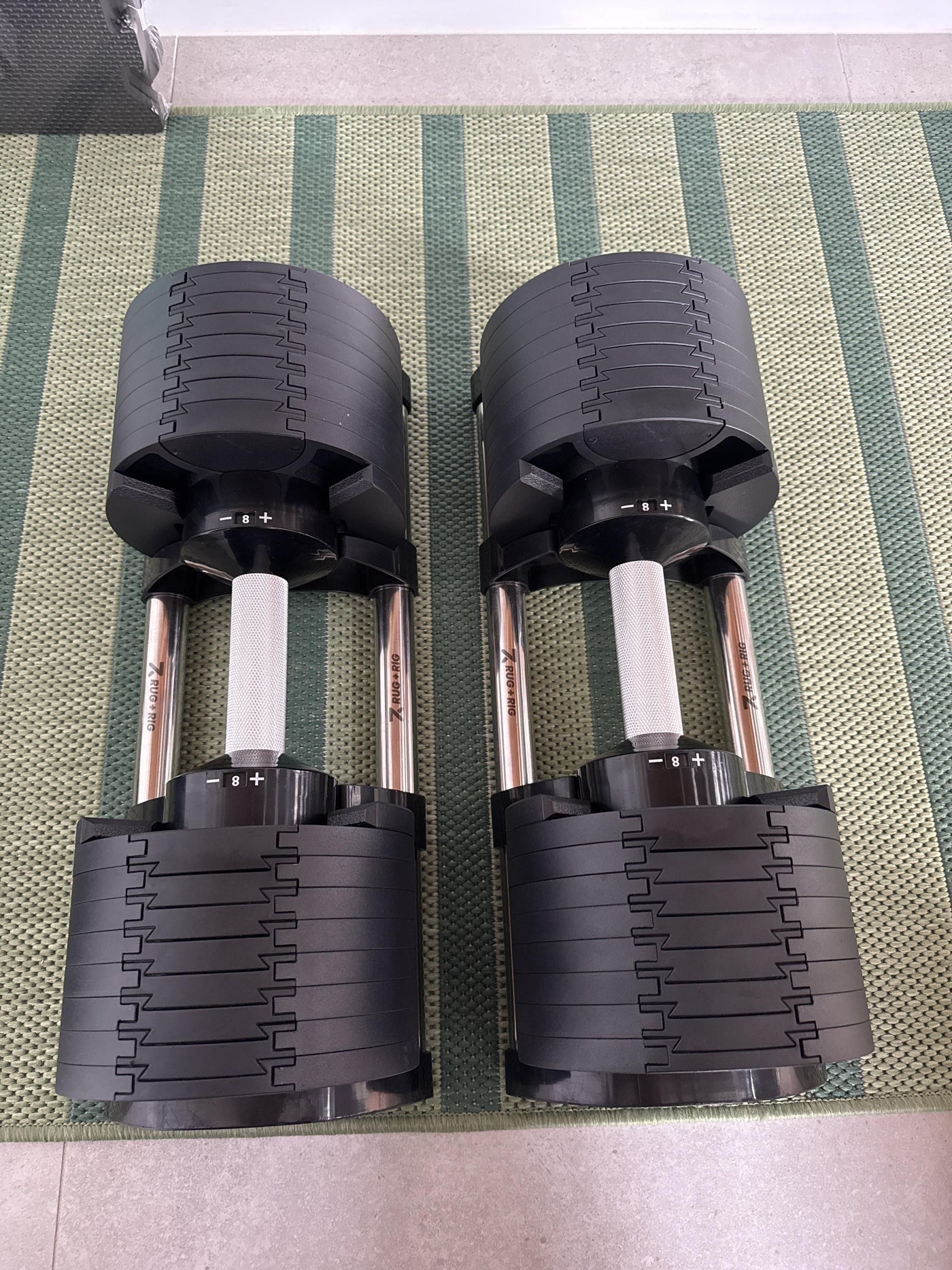 Compact Adjustable Dumbbell Set