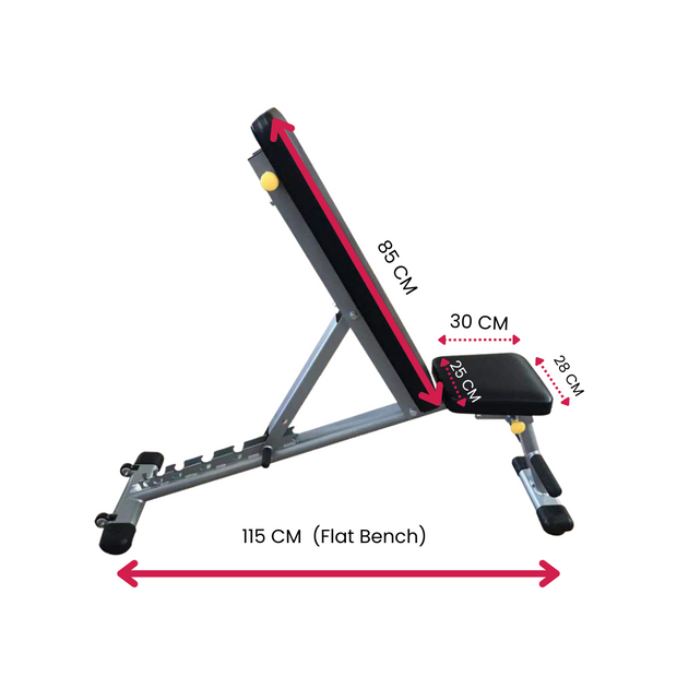 Power Rack Package, 60 X 60 - 50KG Colour Bumper Set with Bench and Bar