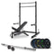 Home Gym Power Rack Package: With Black Bumper Set, Adjustable Bench and Bar