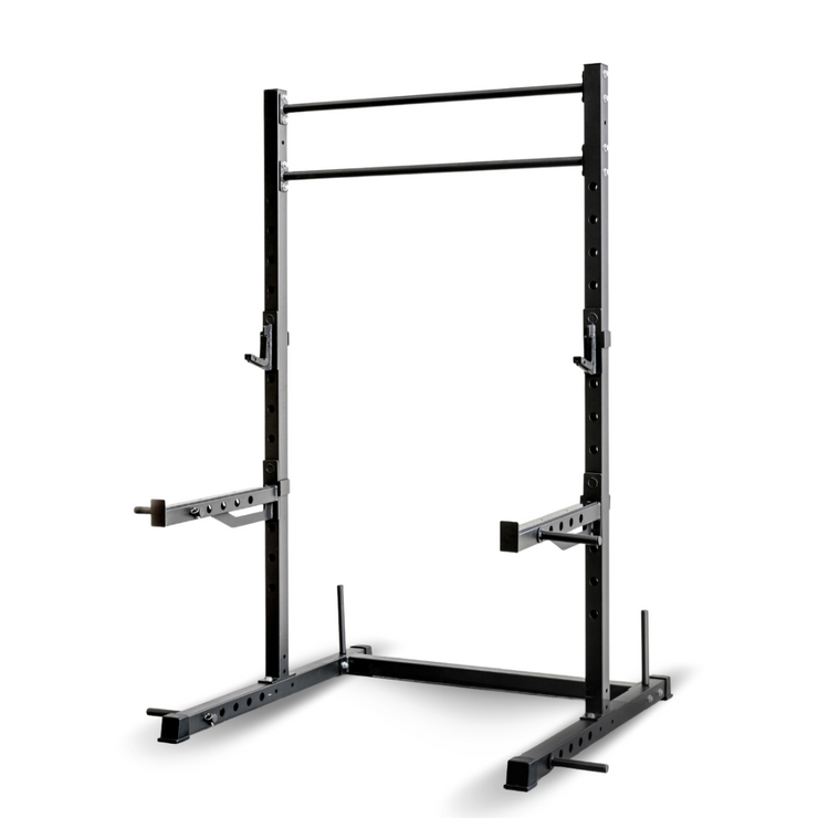 Power Rack Package, 60 X 60 - 50KG Black Bumper Set with Bench and Bar