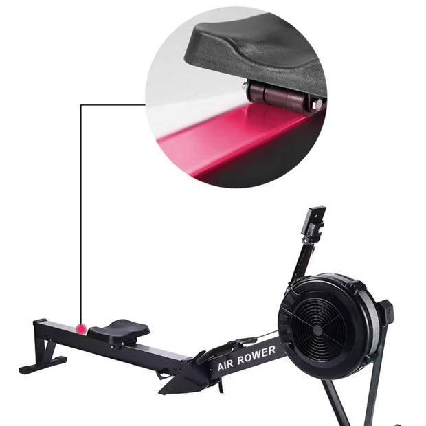 Rowing Machine Powertrain Air Resistance Rug and Rig Fitness