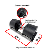 Compact Adjustable Dumbbell Set | PREORDER DECEMBER