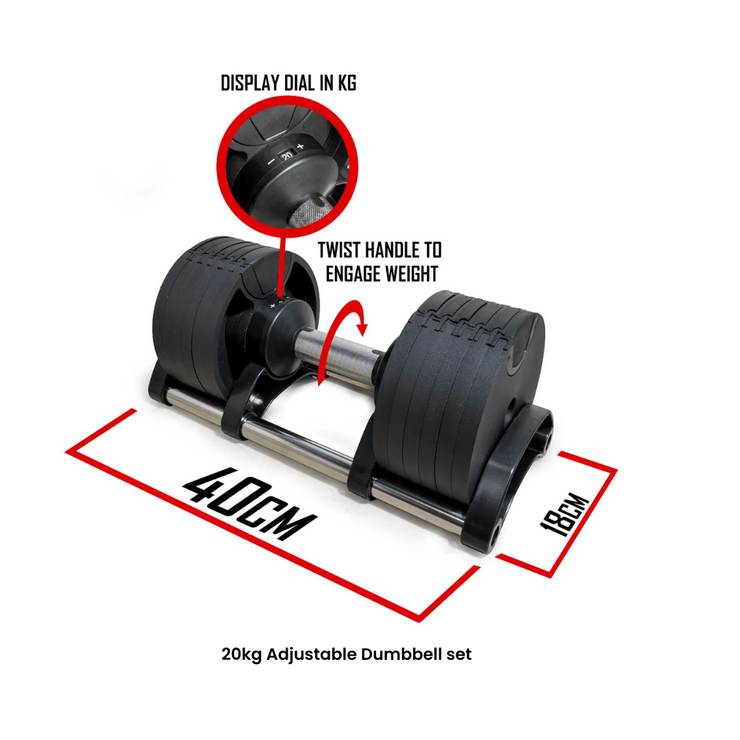 Compact Adjustable Dumbbell Set | PREORDER DECEMBER