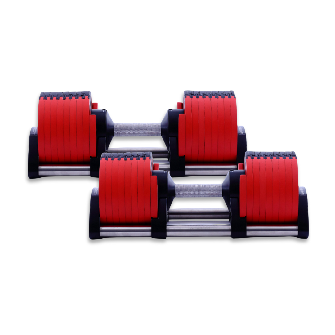 2 X 32KG Adjustable Dumbbell/10 Angle Bench Set