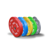 Olympic Bumper Plates and Barbell (20KG) Set, 170KG, Colour