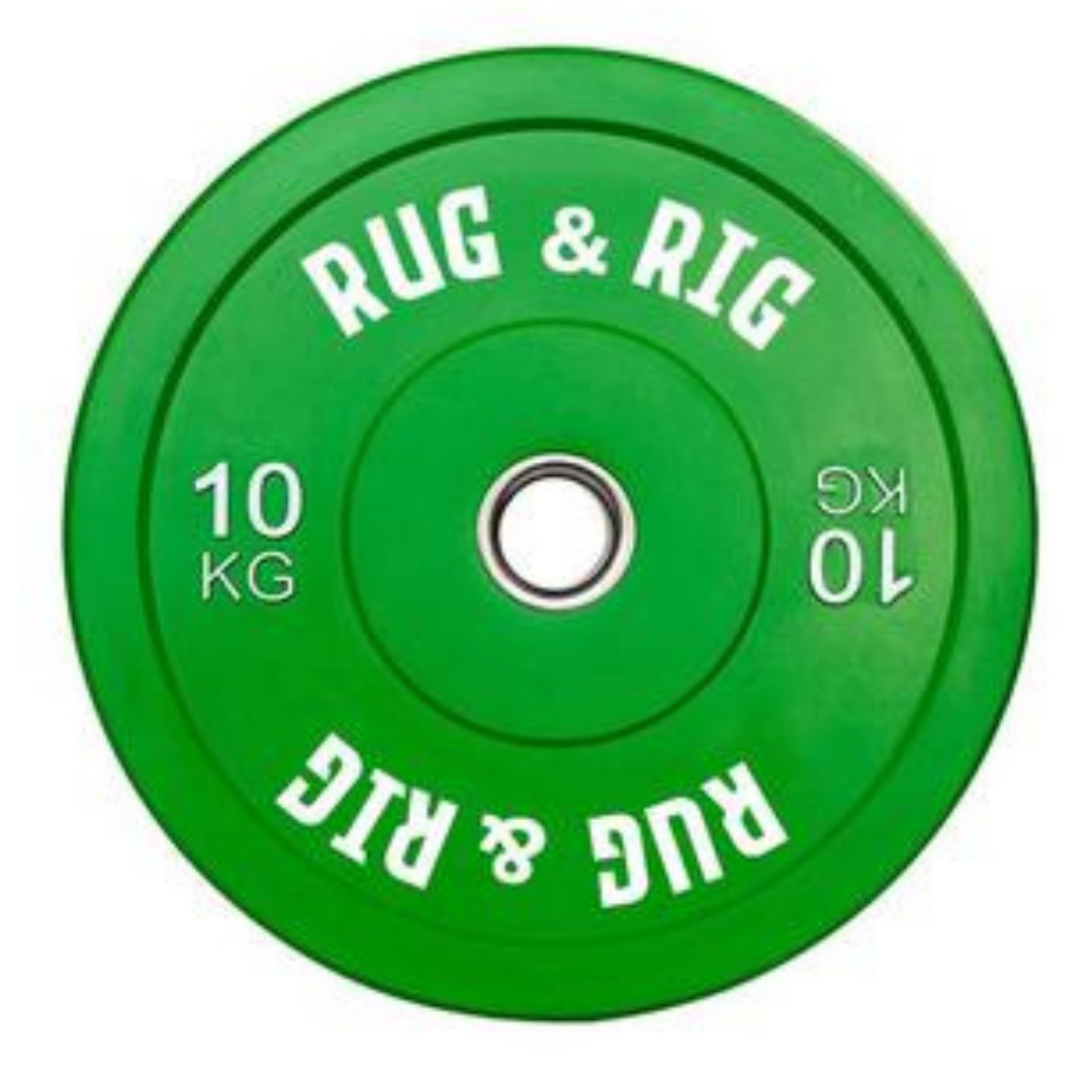 Commercial Rack Packages: 120kg Colour Olympic Plates with 20kg Barbell and Adjustable Bench