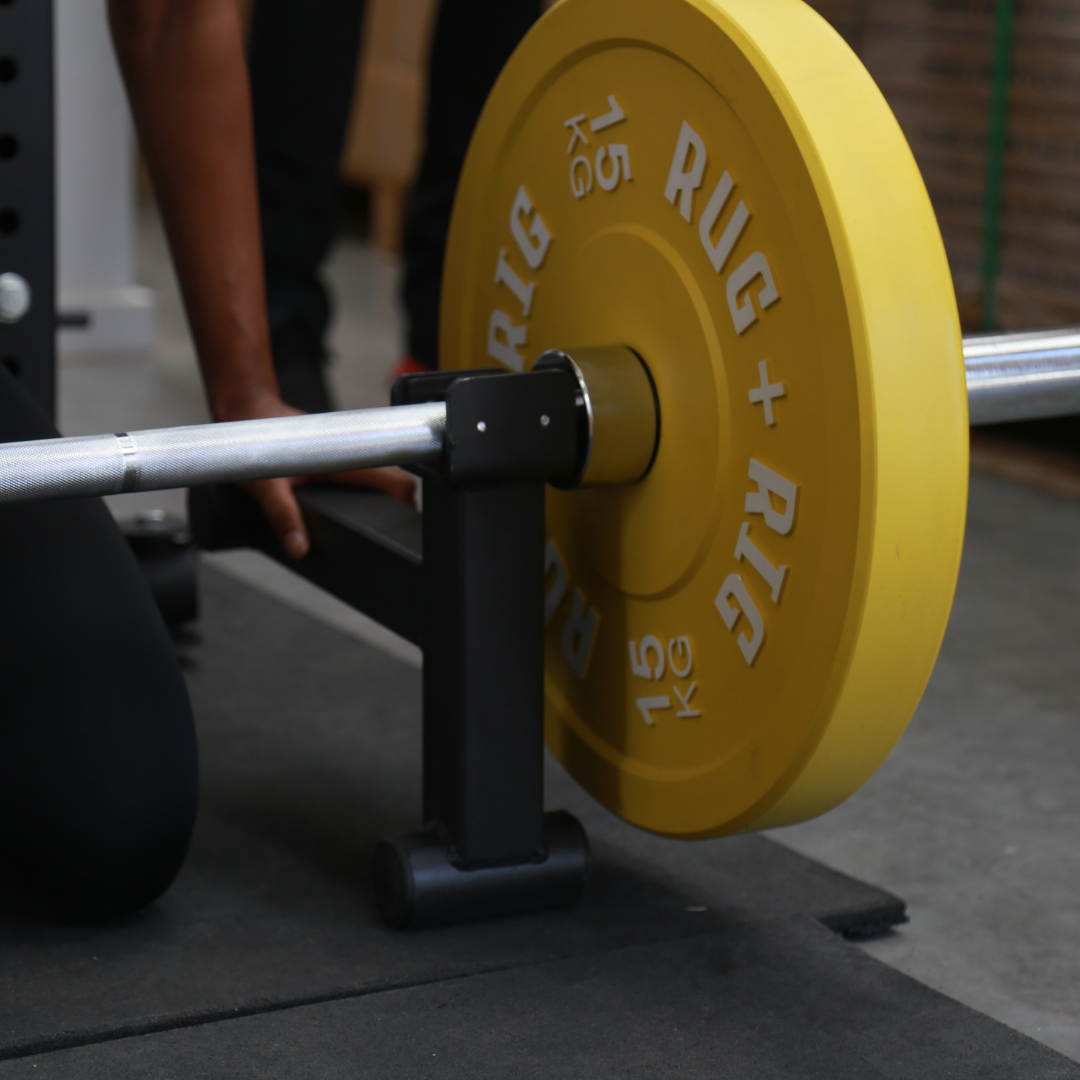 Power Rack Package, Commercial - 170KG Colour Bumper Set with Bench and Bar