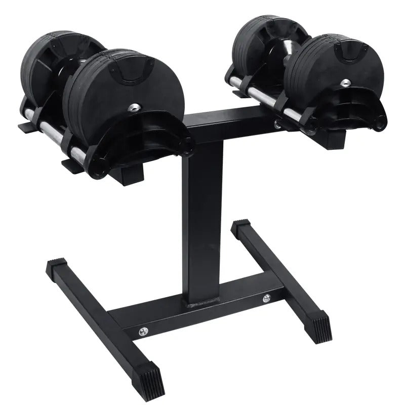 Adjustable Dumbbell Set with Flat Bench