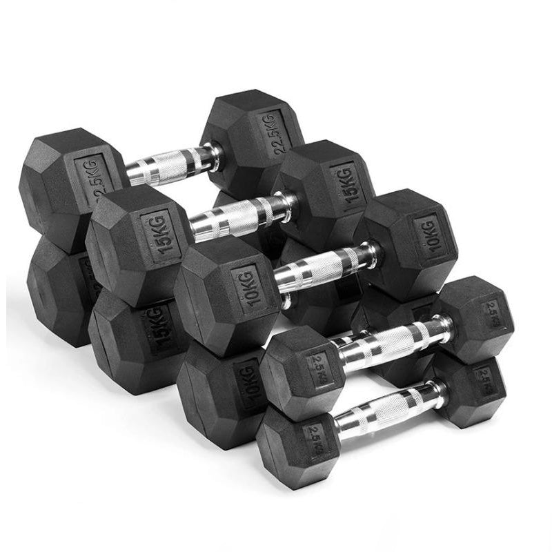 Rubber Dumbbells - PRE ORDER MID SEPTEMBER-RUG & RIG Compact Home Gym