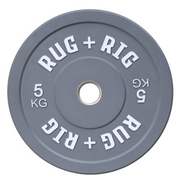 Olympic Bumper Plates and Barbell (20KG) Set, 120KG, Colour
