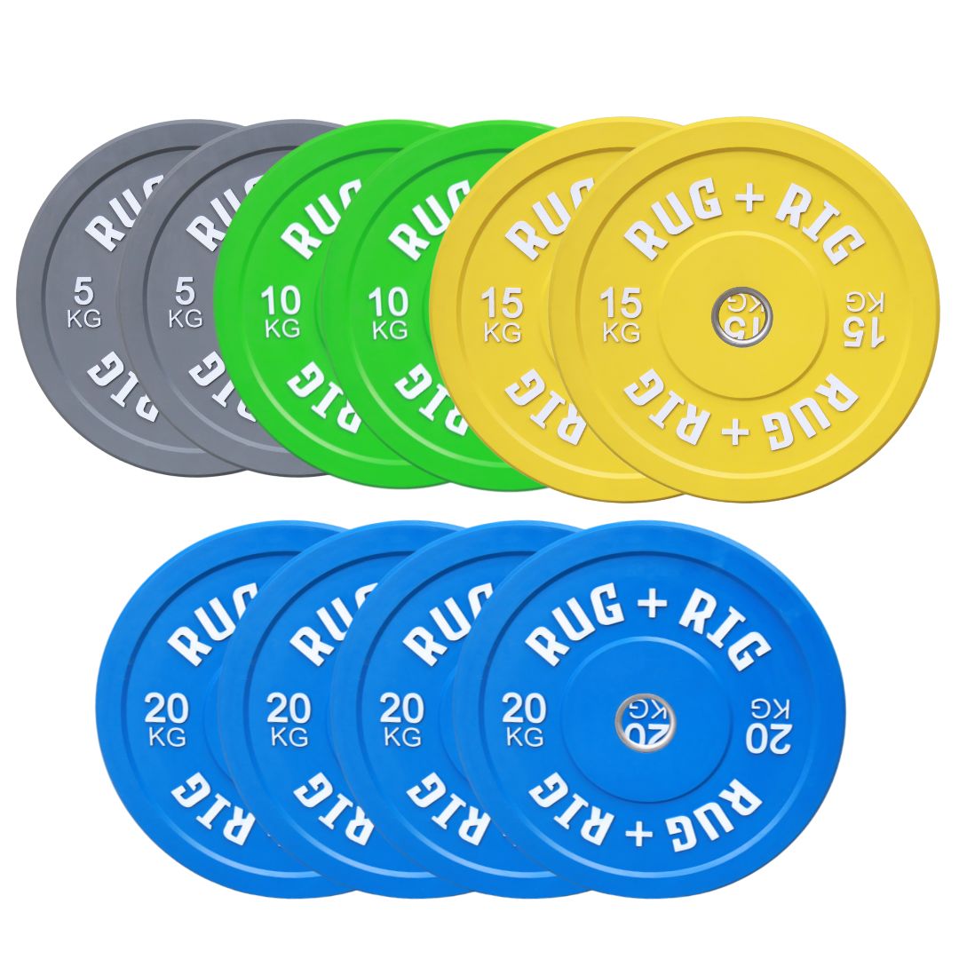 Premium Colour Olympic Bumper Plates Bundle