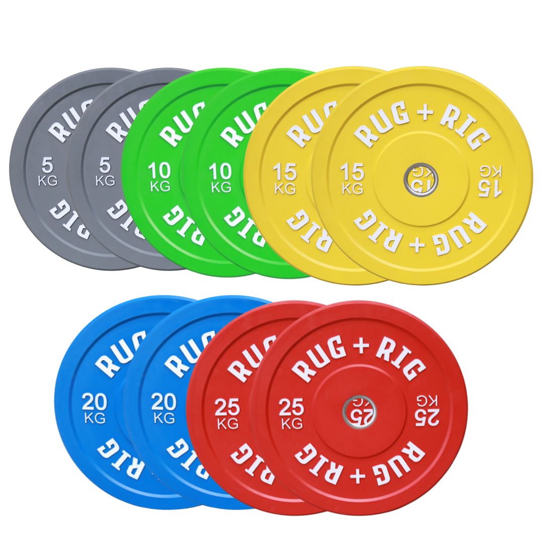 Premium Colour Olympic Bumper Plates Bundle