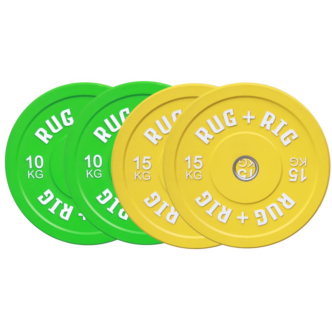 Premium Colour Olympic Bumper Plates Bundle