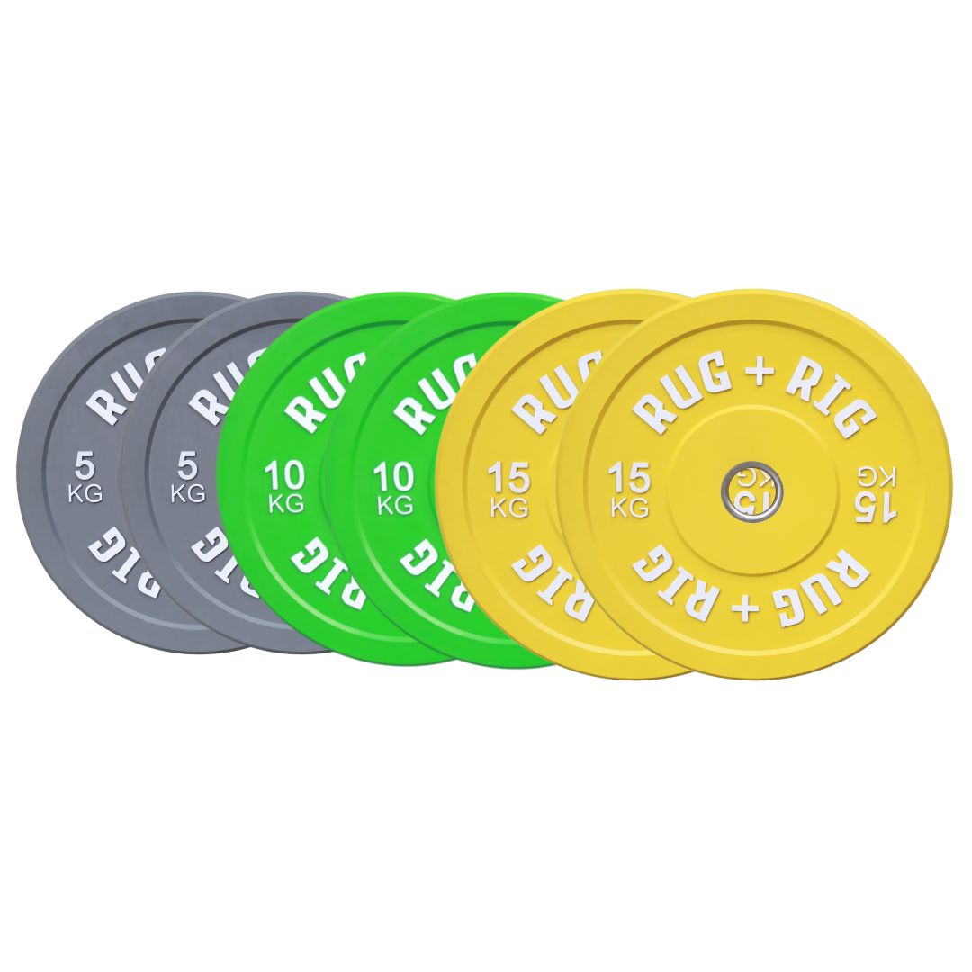 Premium Colour Olympic Bumper Plates Bundle